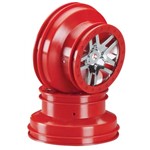 Wheels SCT Split-Spoke Red Beadlock Fr/Re (2)