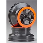 Wheel SCT Black Orange Beadlock 2WD Front (2)