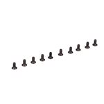 Flat Head Screws, M2.5 x 6mm (10)
