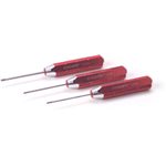 Machined Hex Driver Metric Set, Red