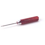 Machined Hex Driver, Red: 3/32"