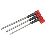 3-Piece Metric Hex Wrench Set Ball End w/o Handle
