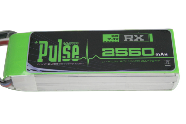 Pulse LIPO 2550mAh 7.4V (Receiver Battery)