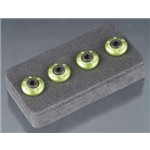 Wheel Nut Washer Alum Green 3x12mm CS (4)