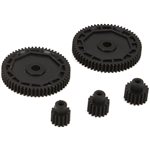Pinion & Spur Gear Set: 1/18 4WD All