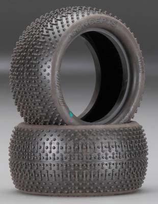 J Concepts Rear Flip Outs RC Tires - Green 2.2 Buggy Tires For RC Cars
