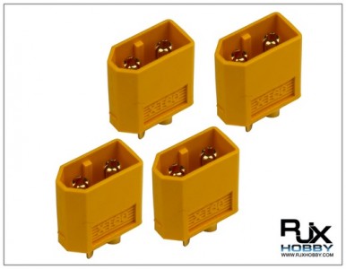 RJX XT60 Connector Male (4 pcs)