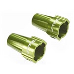 ST Racing Concepts Aluminum Rear Lock-Outs, Green, For Axial Scx10, 1Pr
