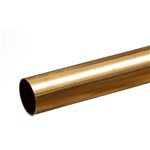 Round Brass Tube: 1/2" Od X 0.014" Wall X 12" Long
