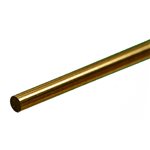 K+S Round Brass Rod: 1/8" Od X 12" Long