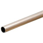 K+S Round Aluminum Tube: 5/8" Od X 0.029" Wall X 12" Long