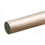 Round Aluminum Rod: 1/2" Od X 12" Long