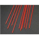 Rod Round Fluorescent Red 1/16" (10