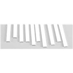 Rectangle Strip Styrene .080x1/4x10" (10)