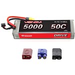 Drive 50C 3S 5000Mah 11.1V Lipo Hardcase Battery With Uni 2.0 Pl