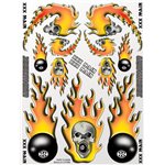 Skulls O'fire Sticker Sheet