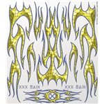 Spider Phlames (Flames) Large Decal