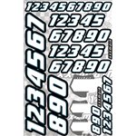 Race Numbers - White