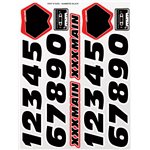 Numbers Black Sticker Sheet