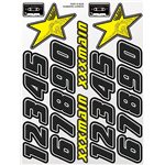 Numbers Carbon Sticker Sheet