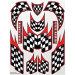 Racing Checkers Sticker Sheet