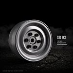 1.9 Sr03 Beadlock Wheels (Semigloss Silver) (2)