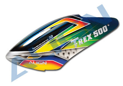 Align  500 Painted Canopy (Blue/Green/Yellow)