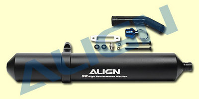 Align  50 High Performance Muffler (Black)