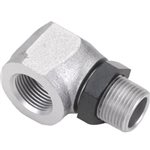 Muffler, Right Angle Adapter with Nut: AG, AH