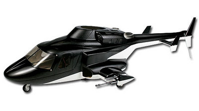 Align T-Rex 500 Airwolf Scale Fuselage (Black) (Align KZ0820112A ...