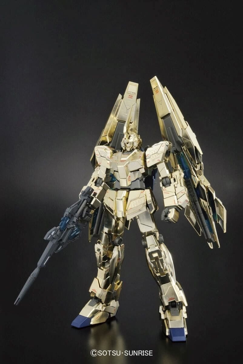 Bandai/Gundam Wing Mg Rx-0 1/100 Unicorn Gundam 03 Phenex Plastic Model ...