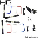 Hot Racing Full Front And Rear Sway Bar Kit For 1/16 Traxxas