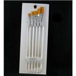 Golden Taklon Brushes In 5 Sizes, 10, 8, 6, 4, 2,