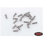 Miniature Scale Hex Bolts M1.6x4mm Silver