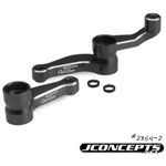 Aluminum Steering Bell Cranks Black RC10B5/B5M