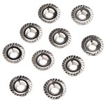 Nuts 4mm Flanged (10)