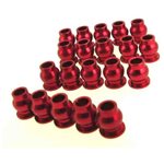Red Aluminum Hollow Ball Set (20) For Axial Ax10, Scx10, Yeti, S