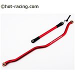 Hot Racing Red Aluminum Fixed Link Steering Rod, Axial Wraith, Ridgecrest,
