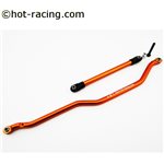 Hot Racing Orange Aluminum Fixed Link Steering Rod, Axial Wraith, Ridgecres
