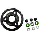 Hardened Steel Spur Gear, 75 Tooth, 48 Pitch, Green, For Traxxas