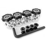 Wheel Hub Adapters, Aluminum, 12-17Mm Hex, For 1/10 Scale