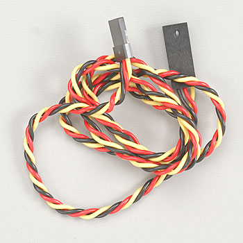 Hitec 6  Hvy Gge Twisted Wire Y Harness w/Pins
