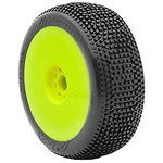 AKA Impact 1/8 Buggy Pre-Mounted Tires (2) (Yellow) (Soft - Long