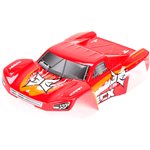 Body Set, Decorated, Red/Orange: 1/18 4WD Torment