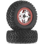 Tires/Wheels Assembled Glued SCT Chrome Wheels
