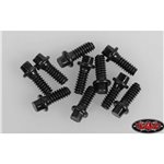 Miniature Scale Hex Bolts M1.6x4mm Black