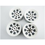6 Lug Wagon Style Hex Drive 1.9 Steel Stamped Bead Lock Wheels W
