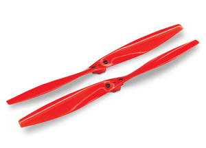 Traxxas Rotor Blade Set, Red (2) (With Screws) - Aton