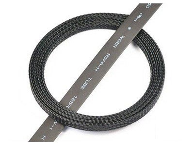 RJX Servo Wire Braided Sleeving Wrap Color Black 3 (1m)