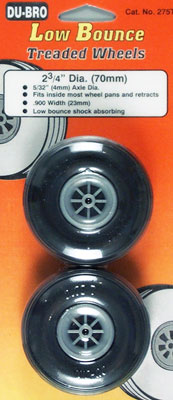 Dubro Treaded Wheels 2-3/4  (2)